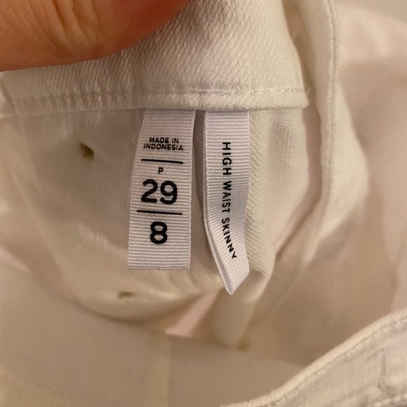 LOFT high waisted white jeans - Picture 4 of 5